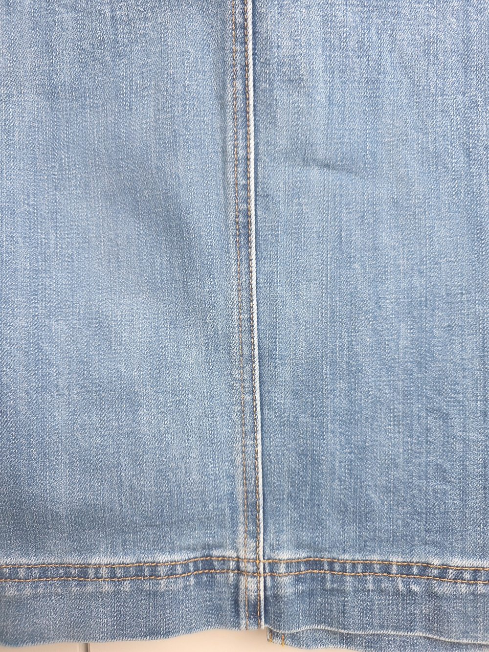 Talbots Classic Blue Denim Pencil Skirt with Front Slit – Size 16 - Picture 10 of 15